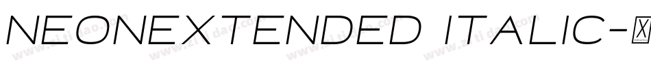 NeonExtended Italic字体转换
